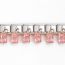Fashion 8 Sugar Cubes Deep Black Stainless Steel Geometric Square Module Bracelet Accessories (single)