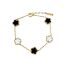Fashion Gold Titanium Steel Flower Shell Bracelet