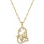 Fashion Titanium Steel Chain Titanium Steel Diamond Heart Butterfly Necklace