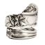 Fashion Silver Alloy Leaf Open Ring