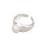 Fashion Silver Copper Pearl Ring