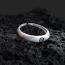Fashion Silver Brushed Frosted Expression Ring