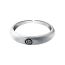 Fashion Silver Brushed Frosted Expression Ring
