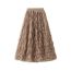 Fashion Bean Green Polyester Pleated Skirt