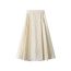 Fashion Apricot Polyester Jacquard Wide Skirt