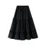 Fashion Black Cotton Lace High-waisted Skirt