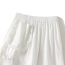 Fashion White Cotton Lace High-waisted Skirt