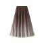 Fashion Black Gradient Pleated Textured Skirt