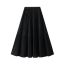 Fashion Khaki Polyester Pleated Skirt