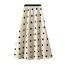 Fashion Black Big Dots Acetate Polka Dot Skirt