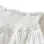 Fashion White Polyester Layered Wrap Skirt