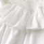 Fashion White Polyester Layered Wrap Skirt
