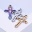 Fashion Color Stainless Steel Cross Pendant