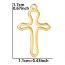 Fashion Gold Stainless Steel Cross Pendant