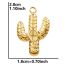 Fashion Silver Stainless Steel Cactus Pendant
