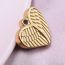 Fashion Gold Stainless Steel Love Pendant