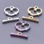 Fashion Color Stainless Steel Love Ot Buckle Pendant