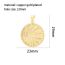 Fashion Golden 3 Copper Inlaid Zirconium Geometric Pendant