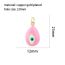 Fashion Pink Gold-plated Copper Inlaid With Zirconium Oil Drop Eye Necklace
