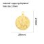 Fashion Golden 4 Copper Embossed Medallion Pendant