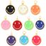 Fashion Pink Gold Plated Copper Oil Dripping Smiley Face Pendant