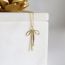 Fashion 14k Gold Alloy Bow Pendant Necklace