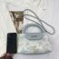 Fashion Pink Embroidered Hard Handle Chain Handbag Crossbody Bag