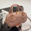 Fashion Pink Three-dimensional Love Stone Pattern Handbag Crossbody Bag