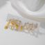 Fashion Gold Copper Inlaid Zircon Pentagram Moon Pendant Earring Set Of 6 Pieces