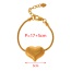 Fashion Gold Copper Love Pendant Necklace