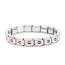 Fashion Pink Number 2 Stainless Steel Geometric Square Module Bracelet Accessories (single)