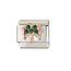 Fashion Rose Gold Coconut Tree Five Diamonds Stainless Steel Geometric Square Module Bracelet Accessories (single)