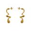 Fashion Gold Stainless Steel Irregular Geometric Earrings