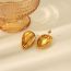 Fashion Earrings Stainless Steel Gold Plated Geometric Stud Earrings