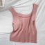 Fashion Pink Acrylic Knitted Vest