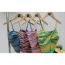 Fashion Green Rainbow Striped Knitted Tank Top With Suspenders