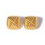 Fashion Gold Stainless Steel Textured Earrings
