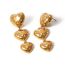 Fashion Gold Stainless Steel Diamond Love Earrings