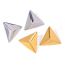 Fashion Silver Stainless Steel Triangle Earrings