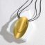 Fashion Gold Titanium Steel Curved Necklace