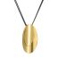 Fashion Gold Titanium Steel Curved Necklace