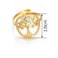 Fashion Gold Stainless Steel Tree Of Life Open Ring