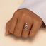 Fashion Platinum #6 Dandelion Cat Claw Open Ring