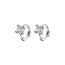 Fashion 8mm Sparkling Diamond Four-prong Earrings - White Gold Copper Diamond Geometric Earrings