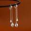 Fashion A Sparkling Diamond Drop Tassel Earring (white Gold) Copper Inlaid Water Drop Zirconium Earrings (single)