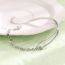 Fashion Lip Chain Intertwined Bracelet - White Gold Asymmetrical Patchwork Chain Bracelet