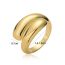Fashion Gold Gold Plated Copper Glossy Geometric Ring