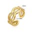 Fashion Gold Gold Plated Copper Geometric Chain Open Ring