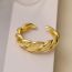 Fashion Gold Gold Plated Copper Twist Ring