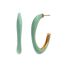Fashion Irregular Oil Dripping Earrings-grass Green Stainless Steel Irregular Oil Dripping Earrings